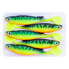 Fishack PredatorX 10cm 10gr Firetiger Silikon Balık 5pcs