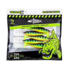 Fishack PredatorX 8.5cm 4.5gr Firetiger Silikon Balık 5pcs
