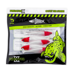 Fishack PredatorX 8.5cm 4.5gr Red Head Silikon Balık 5pcs