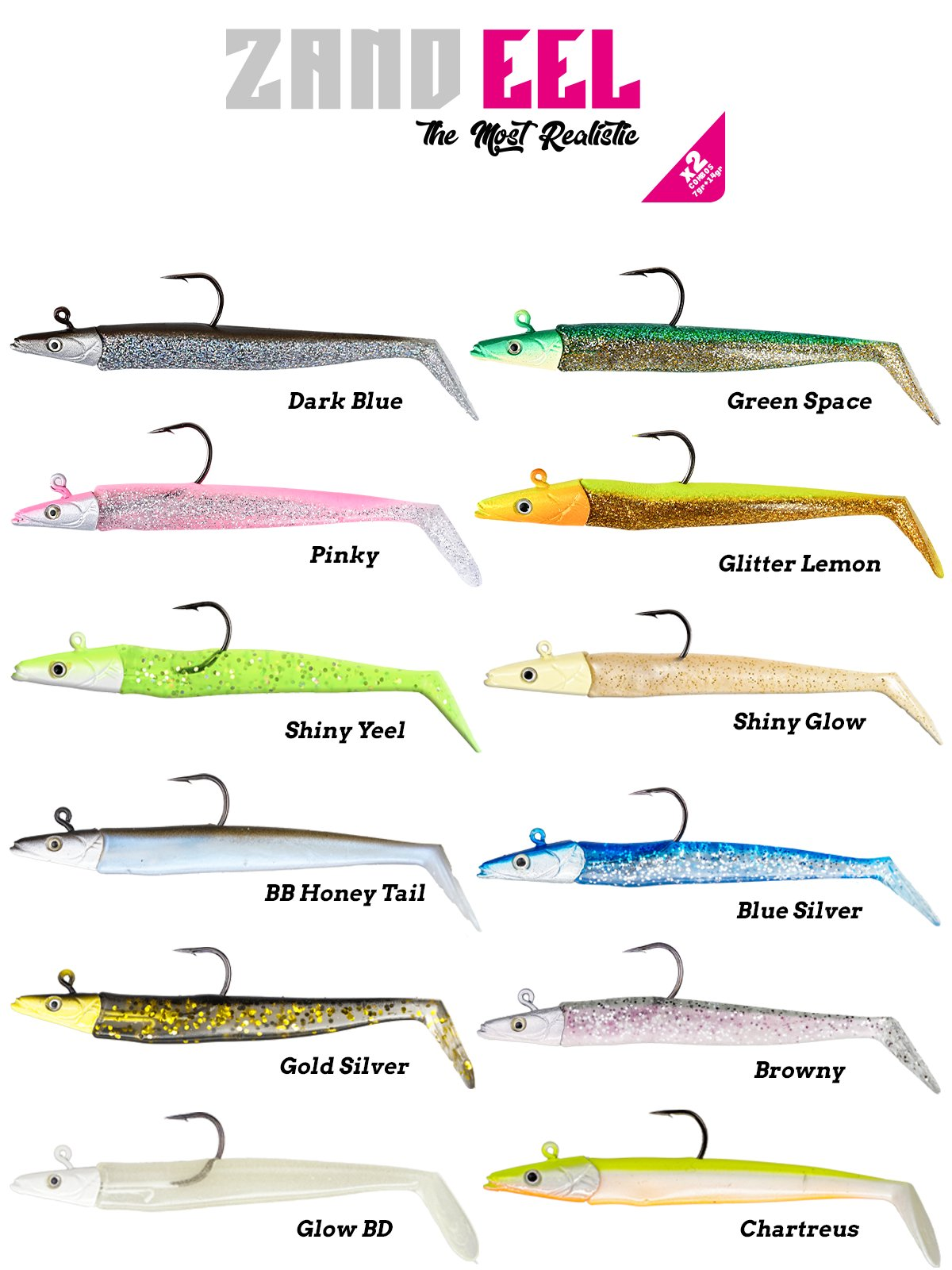 Fujin Zand Eel 11cm 7gr-14gr Double Body+Head Silikon Balık