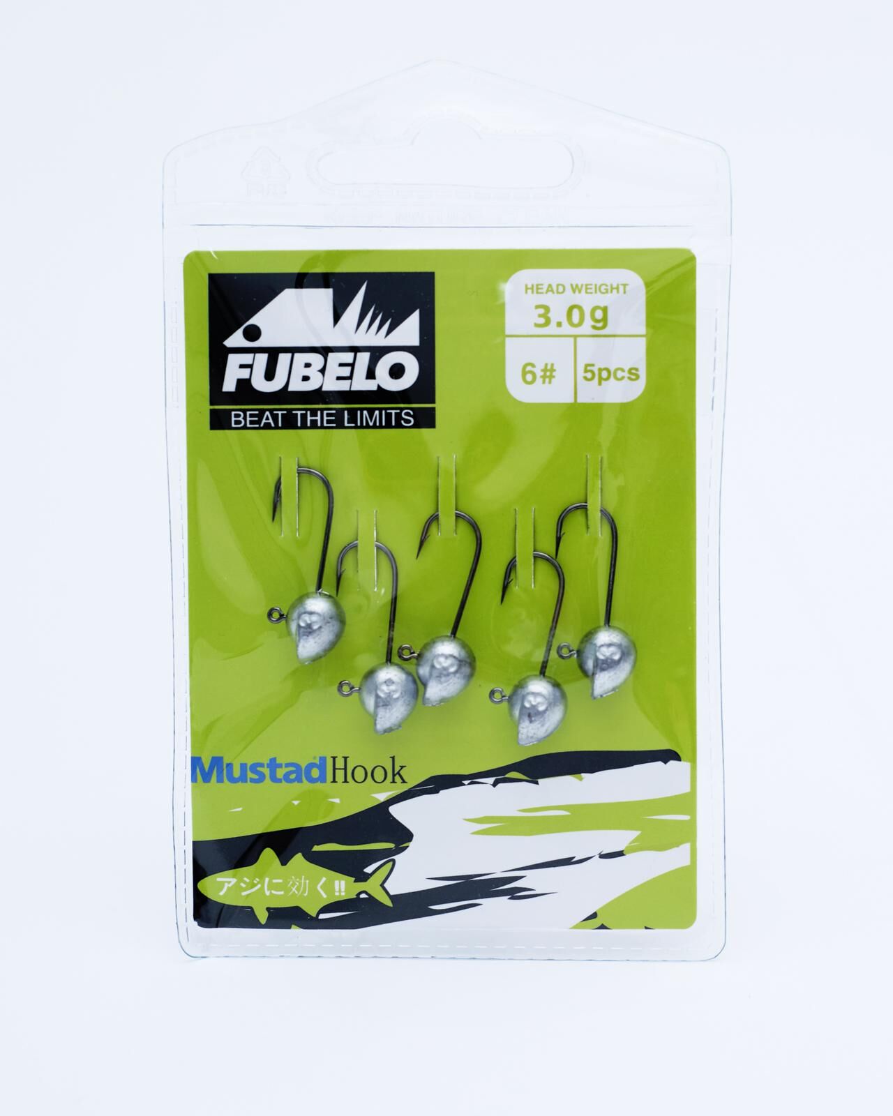 Fubelo Sharp Head Jig Head 5pcs