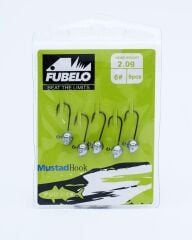 Fubelo Sharp Head Jig Head 5pcs