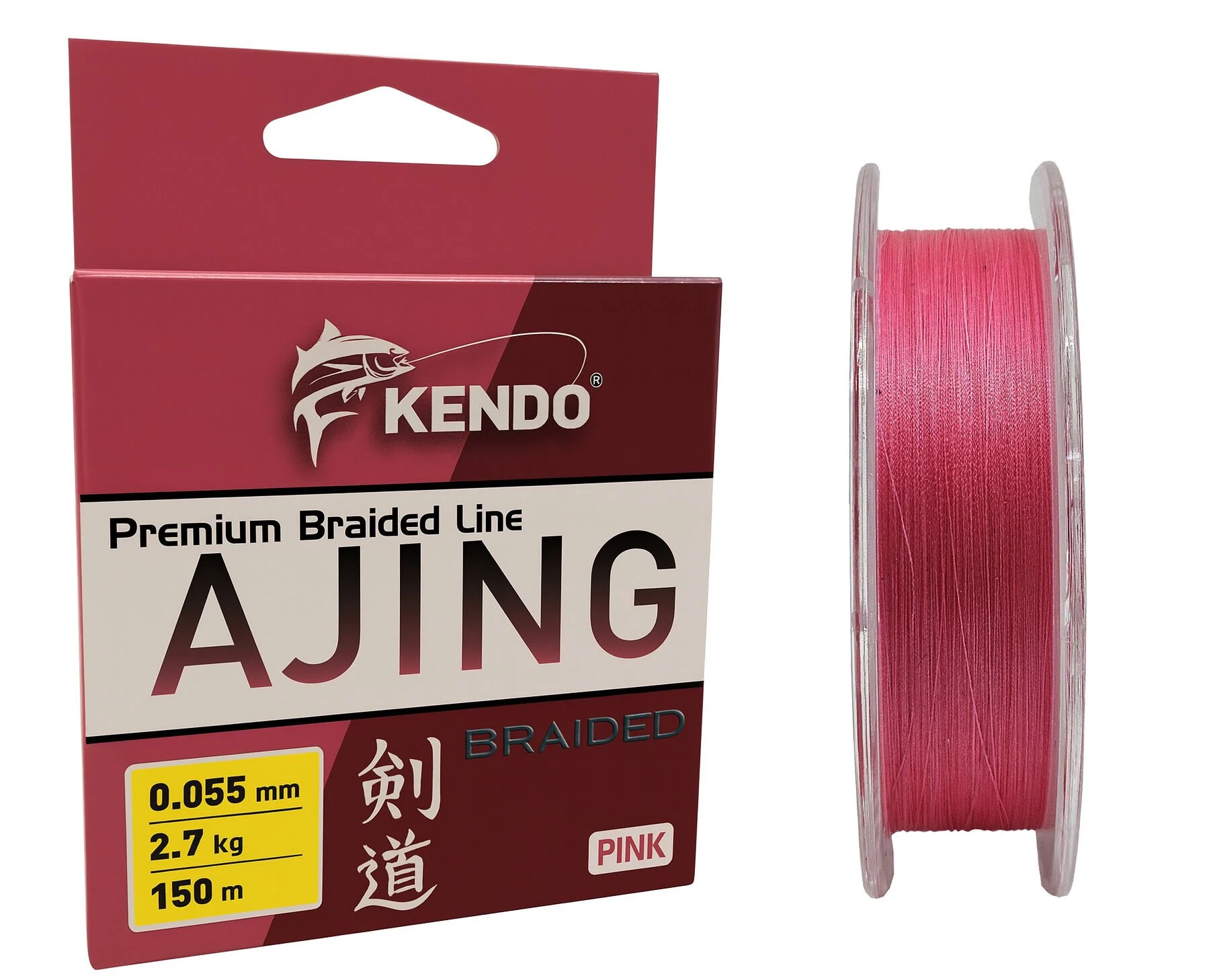 Kendo Ajing Premium Braided Line Pink 150m Örgü İp