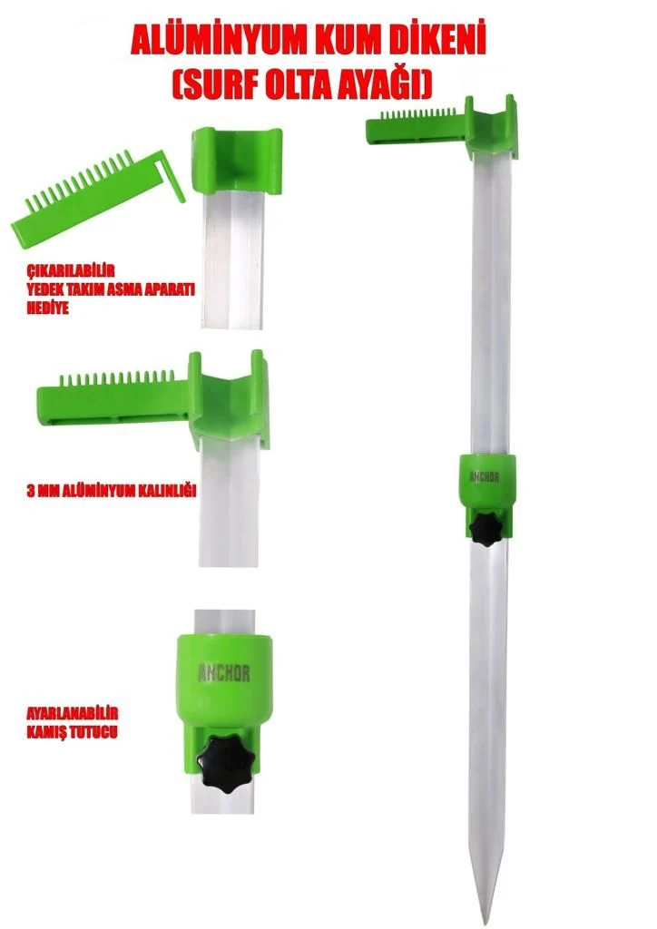 Aykut Av Marketi 100cm Kum Dikeni Olta Ayağı