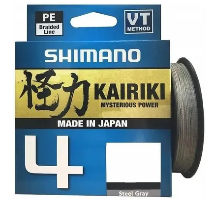 Shimano Kairiki 4 Örgü İp Misina 150m Steel Gray
