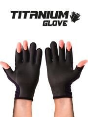 Fujin Pro Angler S24 Titanium Gloves Black Gold