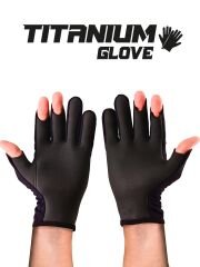 Fujin Pro Angler S24 Titanium Gloves Black Gold