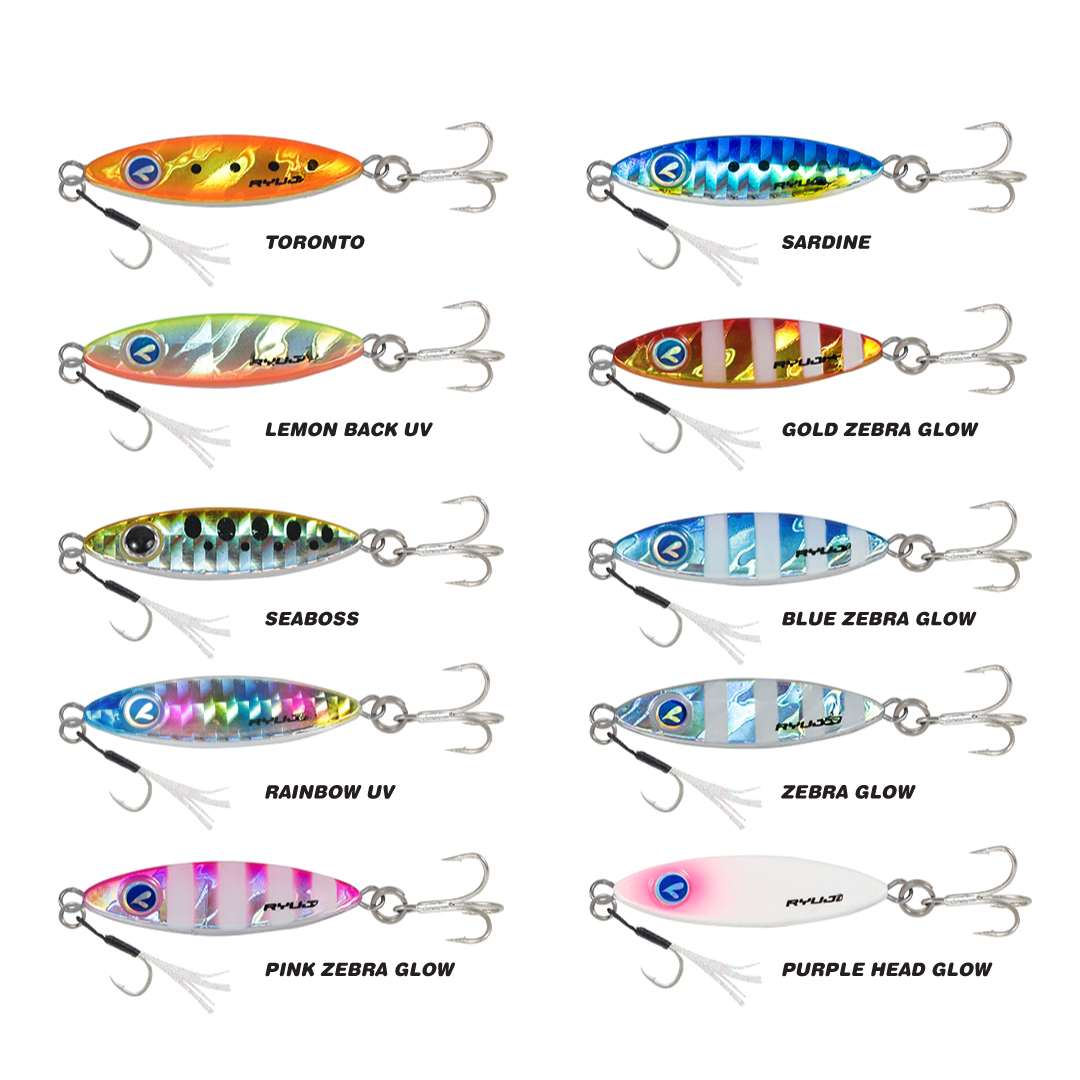 Ryuji Zuby 3.8cm 10gr Micro Jig Yem Purple Head Glow