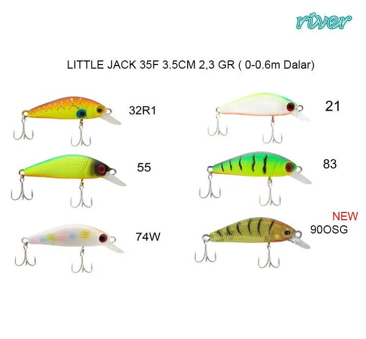 River Little Jack 35F 3.5cm 2.3gr Maket Balık