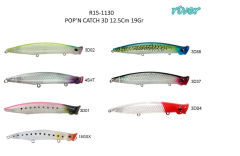 River Pop'n Catch 3D 12.5cm 19gr Popper Maket Balık